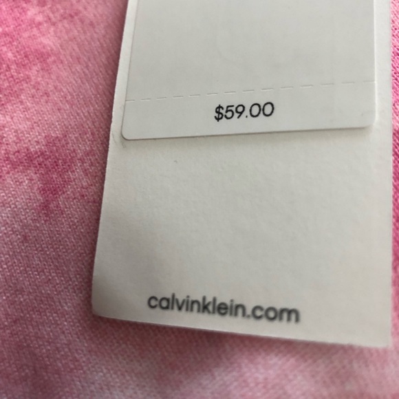 Womens CALVIN KLEIN Tye Dye TShirt Relaxed Fit , size LG - Picture 6 of 9